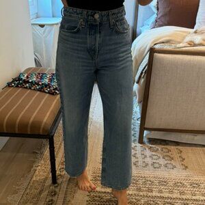 Rag & Bone Maya High Rise Ankle Wide Leg Jean